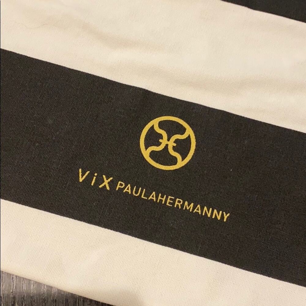 ViX Paula Hermanny Striped beach tote NWOT - Picture 2 of 4